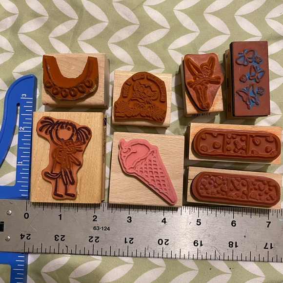 8 Rubber Stamps: Misc. Pack #2 - Picture 2 of 3